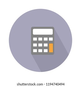 Calculator icon vector. Savings, finances sign isolated on white, economy concept