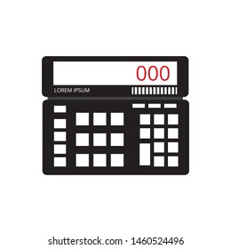 Calculator icon vector. Savings, finances sign isolated on white, economy concept, Trendy Flat style for graphic design, Web site, UI. EPS10