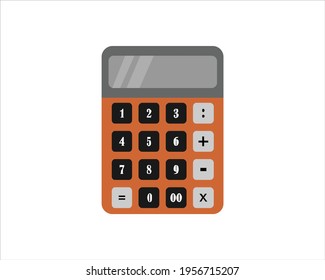 calculator icon vector. Savings, finances sign isolated on white, economy concept, Trendy Flat style for graphic design.