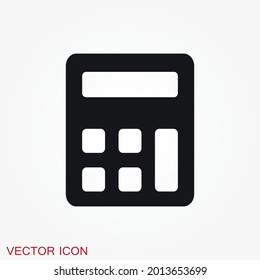 Calculator icon vector. Savings, finances sign, economy concept