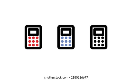 Calculator icon vector. Savings, finances sign isolated on white, economy concept, Trendy Flat style for graphic design, Web site, UI.
