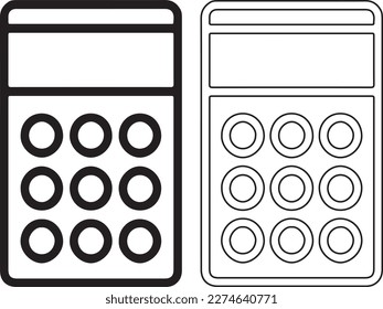 Calculator icon vector. Savings, finances sign math icon, economy concept, Web site, UI. EPS10