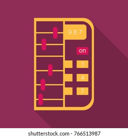 Calculator icon vector. Savings, finances sign. Flat style for graphic design.