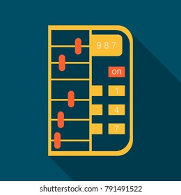 Calculator icon vector. Savings, finances sign. Flat style for graphic design.