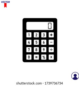 calculator icon vector, calculator, sign