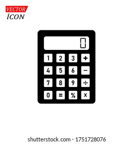 calculator icon vector, calculator, sign