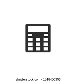 Calculator Icon vector sign isolated for graphic and web design. Savings, finances symbol template color editable on white background
