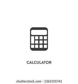 calculator icon vector. calculator sign on white background. calculator icon for web and app