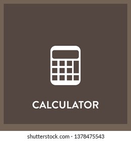 calculator icon vector. calculator sign on white background. calculator icon for web and app
