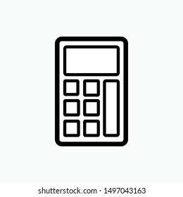 Calculator Icon - Vector, Sign and Symbol for Design, Presentation, Website or Apps Elements.