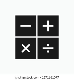 Calculator Icon - Vector, Sign and Symbol for Design, Presentation, Website or Apps Elements.