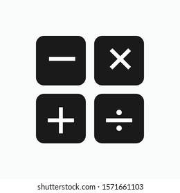 Calculator Icon - Vector, Sign and Symbol for Design, Presentation, Website or Apps Elements.