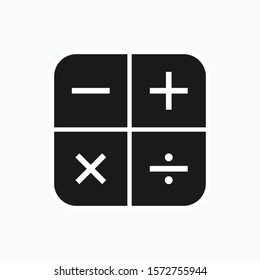 Calculator Icon - Vector, Sign and Symbol for Design, Presentation, Website or Apps Elements.