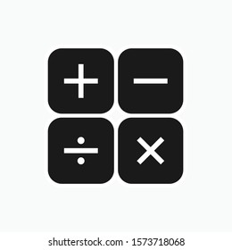 Icono de calculadora - Vector, Signo y Símbolo para Diseño, Presentación, Sitio Web o Elementos de aplicación.