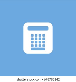 calculator icon. vector sign symbol on white background