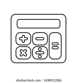 calculator icon vector simple design