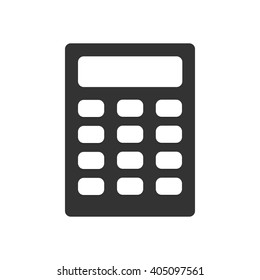 Calculator icon vector, solid illustration, pictogram isolated on white