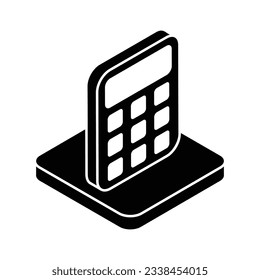 Calculator Icon vector stock illustration.