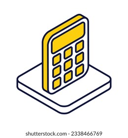 Calculator Icon vector stock illustration.