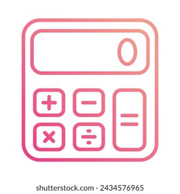 Icono de calculadora vector ilustración de stock.