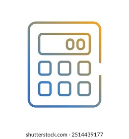 Calculator icon vector stock illustration