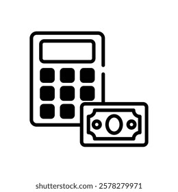 Calculator icon vector stock illustration