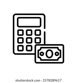 Calculator icon vector stock illustration