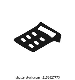 calculator icon vector. suitable for design material needs related to the office.