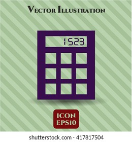 calculator icon vector symbol flat eps jpg app web concept