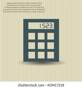 símbolo de icono de cálculo símbolo vector pinos planos jpg concepto web de aplicación