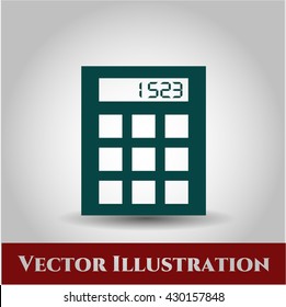 calculator icon vector symbol flat eps jpg app web concept