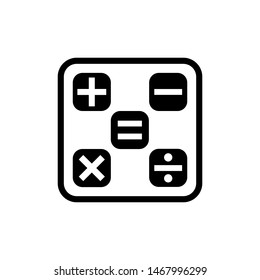 Calculator icon vector symbol illustration
