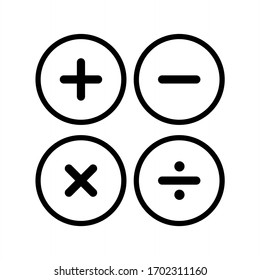 Calculator icon vector symbol illustration