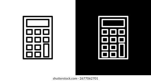 Icono de la calculadora Vector, símbolo, ilustraciones del logotipo