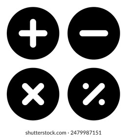 calculator icon vector. symbol, mathematic, calculation