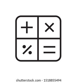 calculator icon vector symbol template