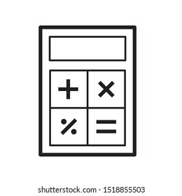 calculator icon vector symbol template