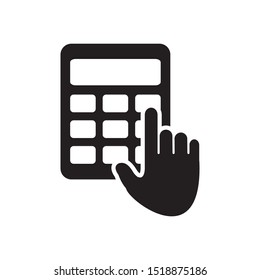 Calculator Icon Vector Symbol Template