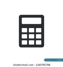 Calculator Icon Vector Template Illustration Design