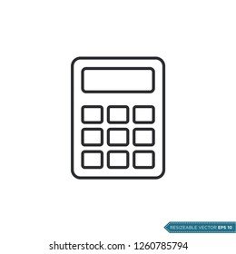 Calculator Icon Vector Template Illustration Design
