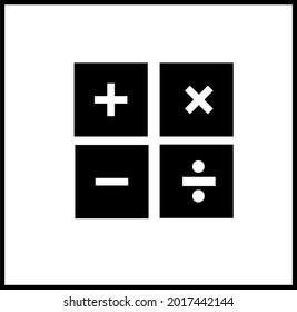 Calculator Icon Vector Template Illustration Design.