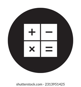 calculator icon vector template illustration logo design