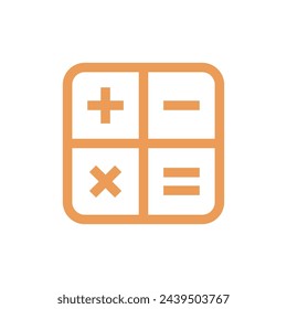 Calculator Icon Vector Template Illustration Design
