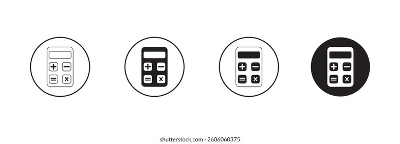 Calculator Icon Vector Template Illustration Design