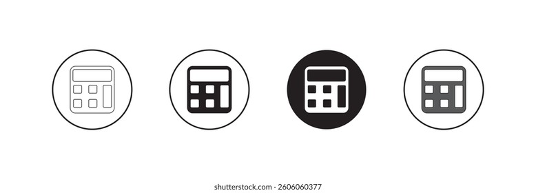 Calculator Icon Vector Template Illustration Design