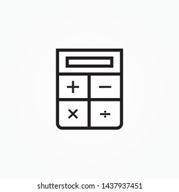 calculator icon. Vector calculator icon in trendy flat style isolated on white background. Calculator symbol for your web site design, logo, app, UI. Vector illustration, EPS10.