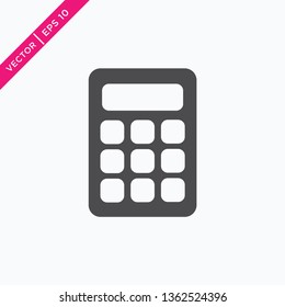 Calculator Icon, Vector for Web