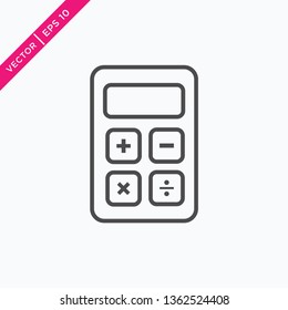 Calculator Icon, Vector for Web
