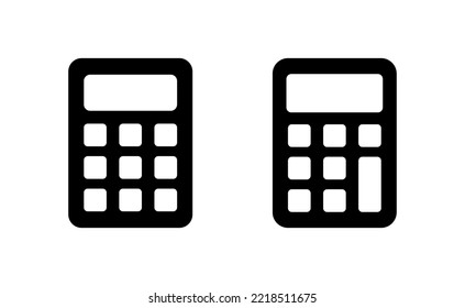 Calculator icon vector for web and mobile app. Accounting calculator sign and symbol.
