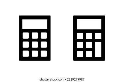 Calculator icon vector for web and mobile app. Accounting calculator sign and symbol.